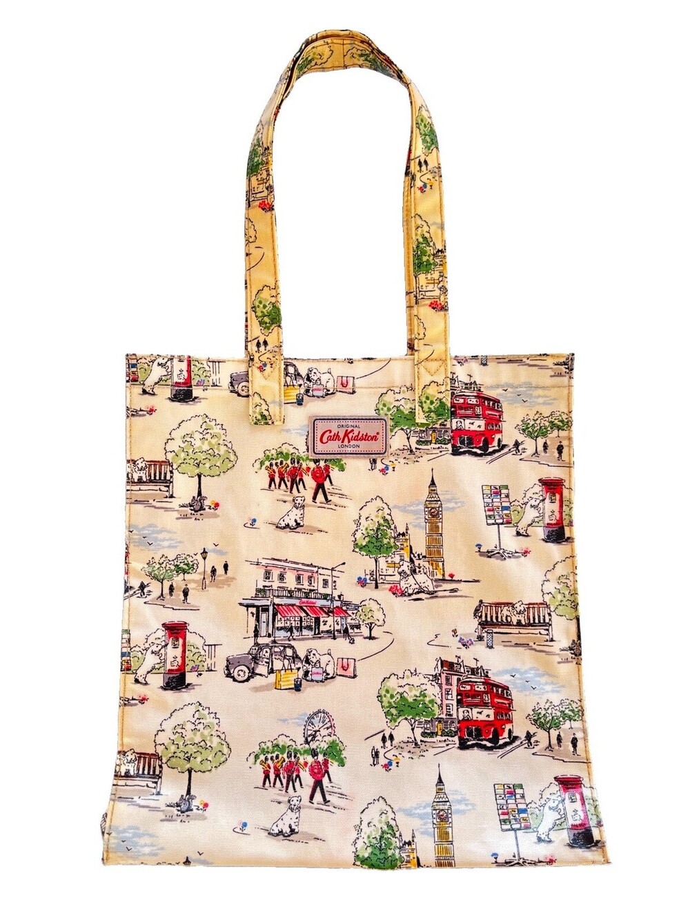 Cath Kidston Billie Goes To Town London Tote Bag Oilcloth Coated Book Canvas
